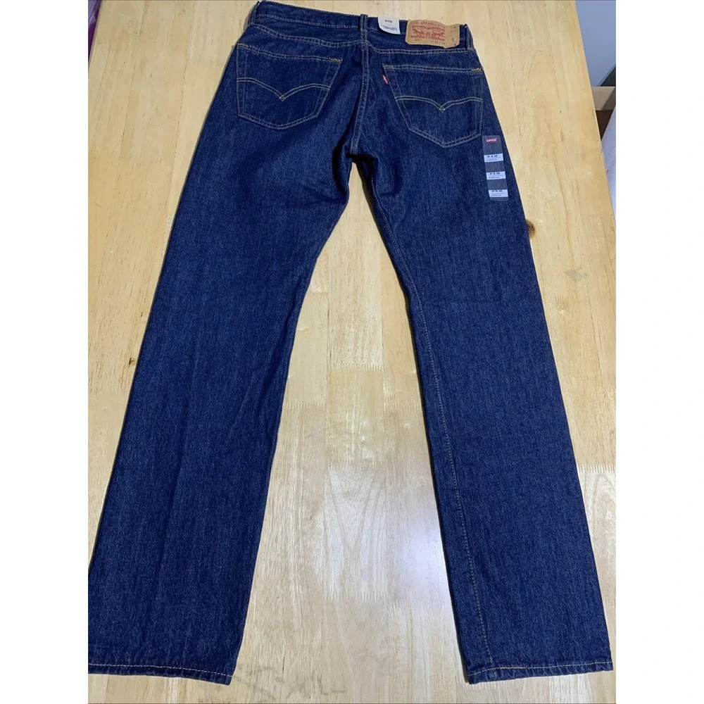 Levi's 501 Jeans Men's 31X32 Original Fit Straight Leg Dark Wash Button Fly